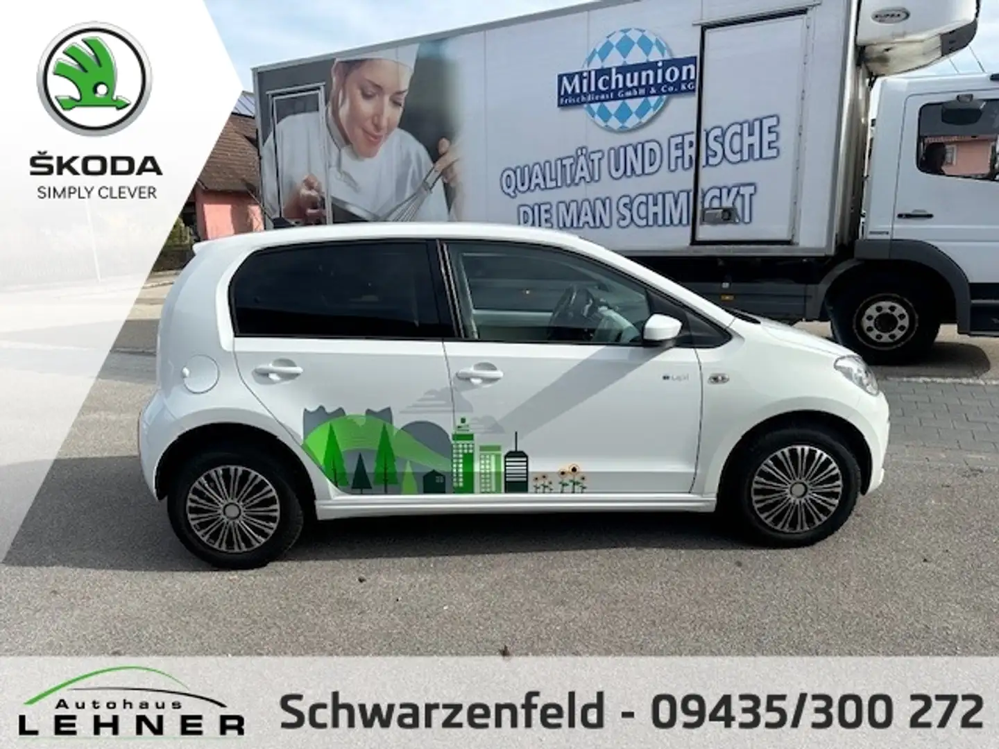 Volkswagen up! e- SHZ+LM+AkustikGlas+KlimaAuto+Navi+Beh.WSS Weiß - 1