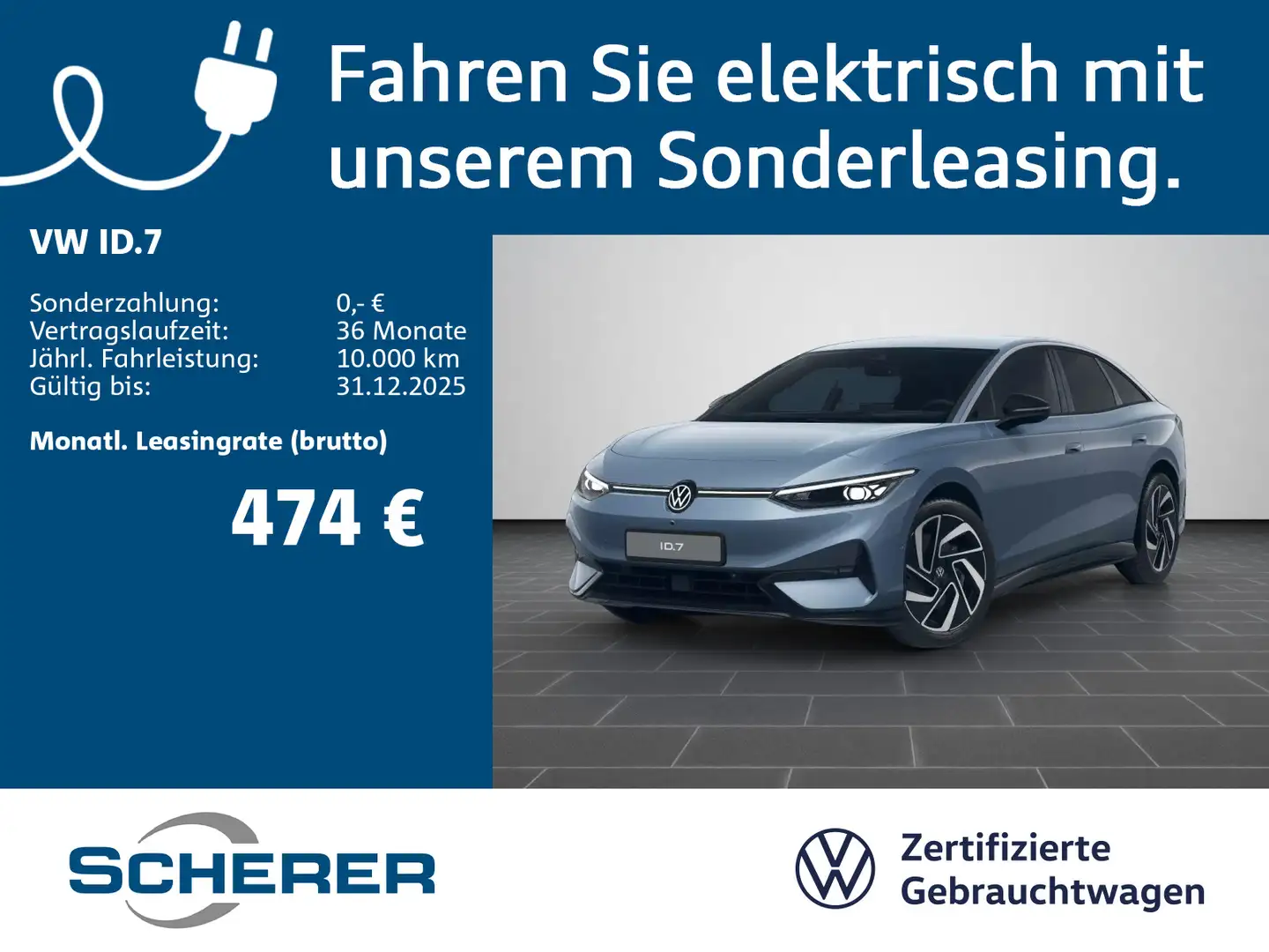Volkswagen ID.7 Pro S 86 kWh | 5J Garantie | 20" | 360° | A Blau - 1