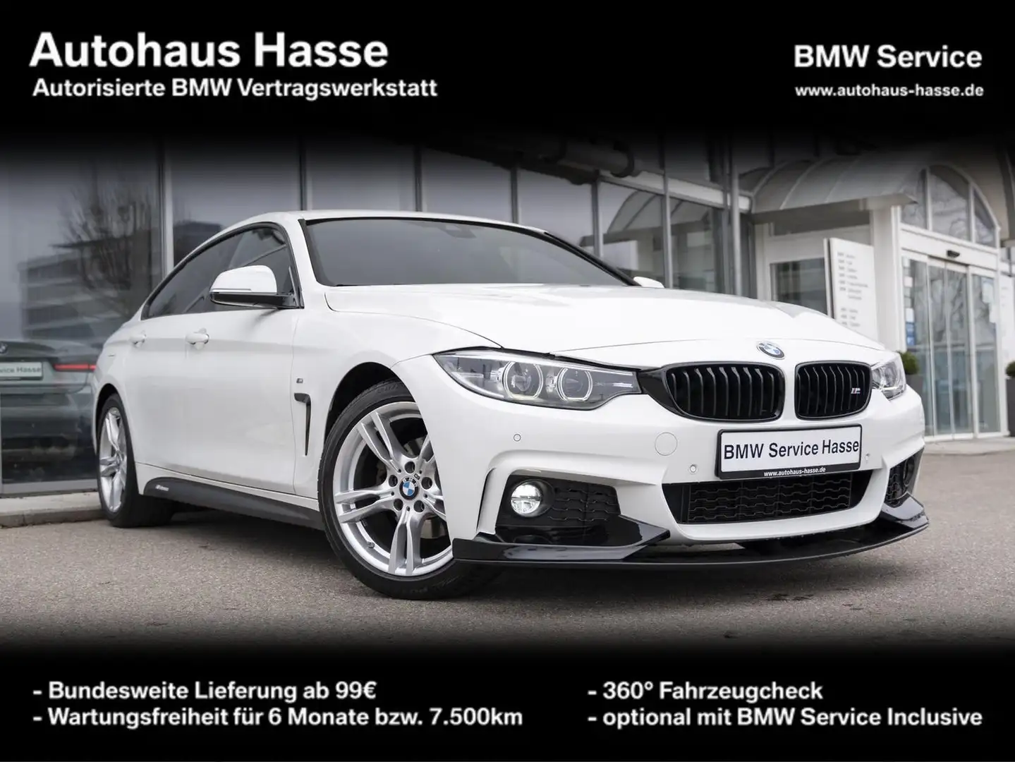 BMW 420 i Gran Coupé M-Sport KAMERA NAVI BMW-Scheckh. Weiß - 1