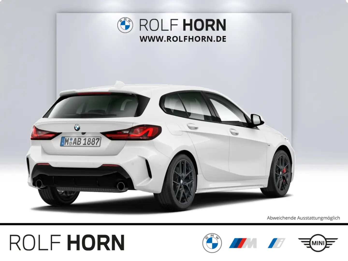BMW 120 i M Sport Autom Navi LED Komfort Klima 18" Weiß - 2