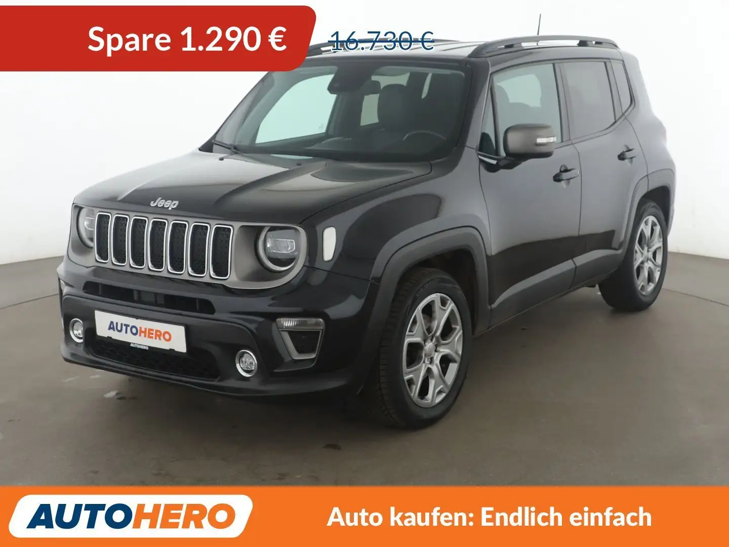 Jeep Renegade 1.0 TGDi Limited 4x2 *NAVI*LED*ACC*CAM*PDC*SHZ* Schwarz - 1