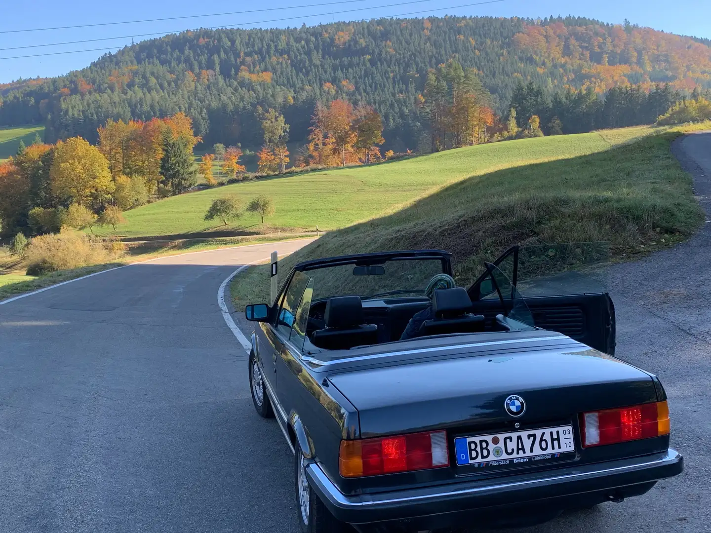 BMW 320 320i Cabrio E30 H-Kennzeichen Schwarz - 2