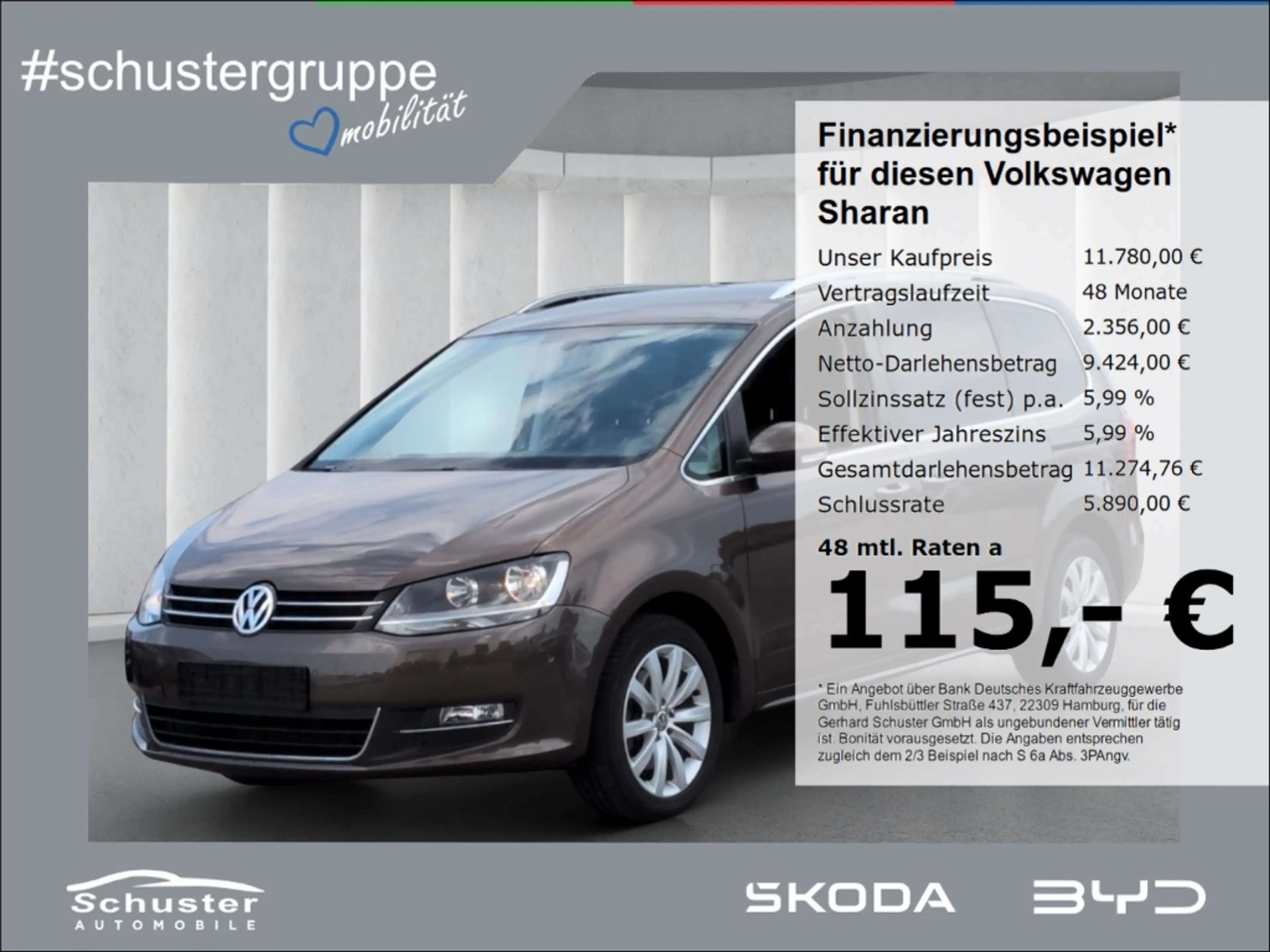 Volkswagen Sharan Highline 7-Sitze TDI*DSG Leder Navi Tempo