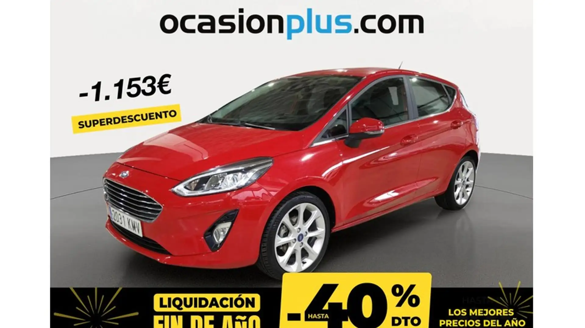 Ford Fiesta 1.5TDCi Titanium 85 Rouge - 1