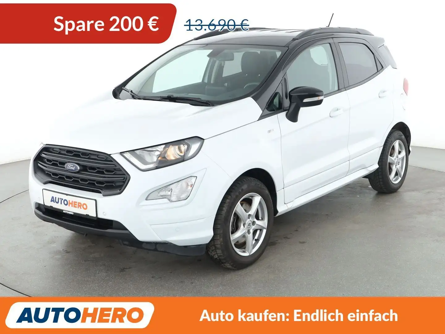 Ford EcoSport 1.0 EcoBoost ST-Line*NAVI*PDC*SHZ*KLIMA*TEMPO* Weiß - 1