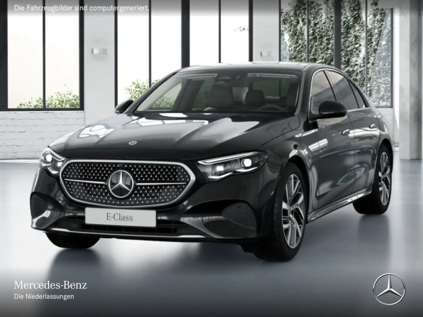 Mercedes-Benz E 220 d Avantgarde 360° Pano Distr. Spurhalt-Ass Schwarz - 2