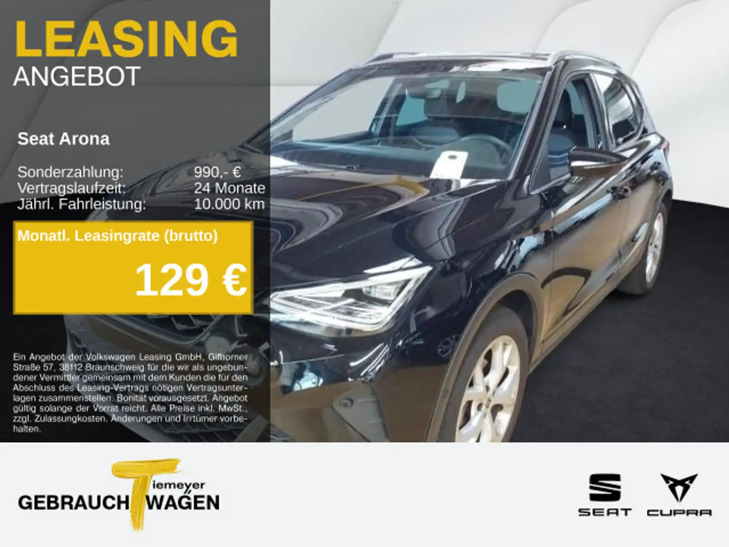 SEAT Arona 1.0 TSI DSG FR SIDE-ASSIST KAMERA PARKLENK Noir - 1