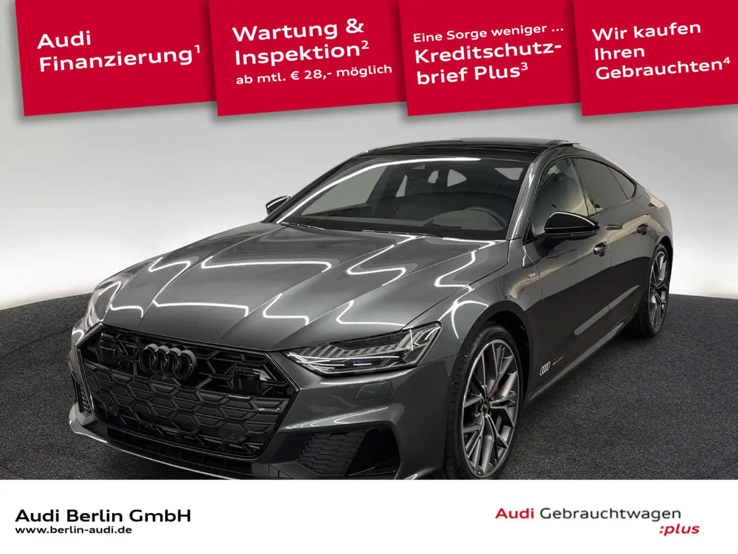 Audi A7 55 TFSI e quattro S tronic Gris - 1