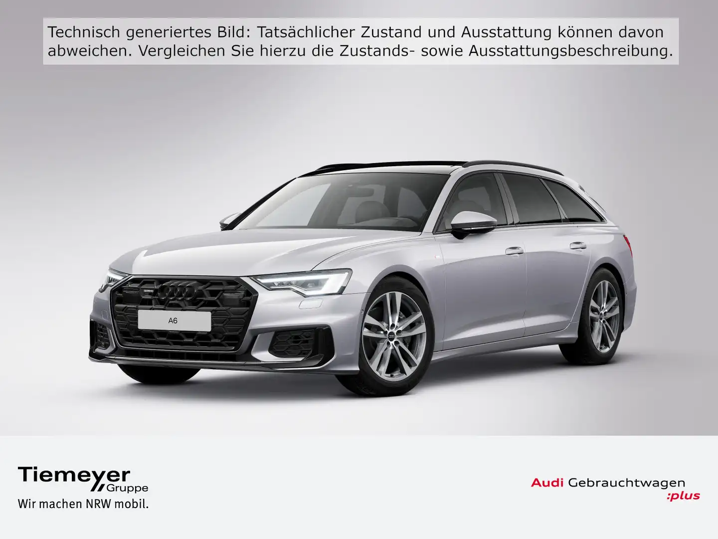 Audi A6 45 TDI Q S LINE LM19 PANO AHK MATRIX Silber - 1