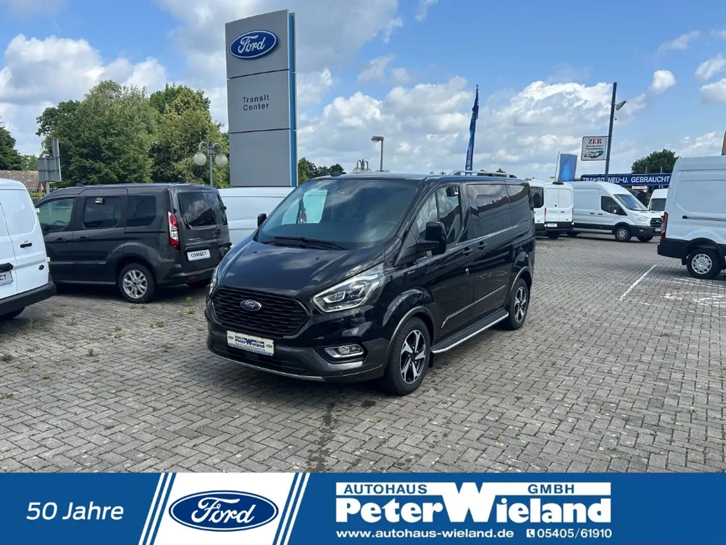 Ford Tourneo Custom Transit Kombi 320 L1 Active 2.0 TDCi EU6d-T Bi-Xen Schwarz - 1