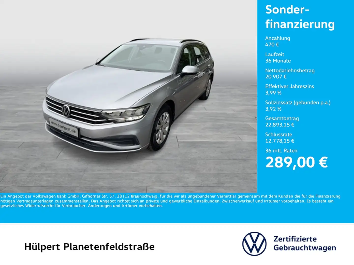 Volkswagen Passat Variant 1.5 CAM NAVI CARPLAY SITZHEIZUNG Argintiu - 1