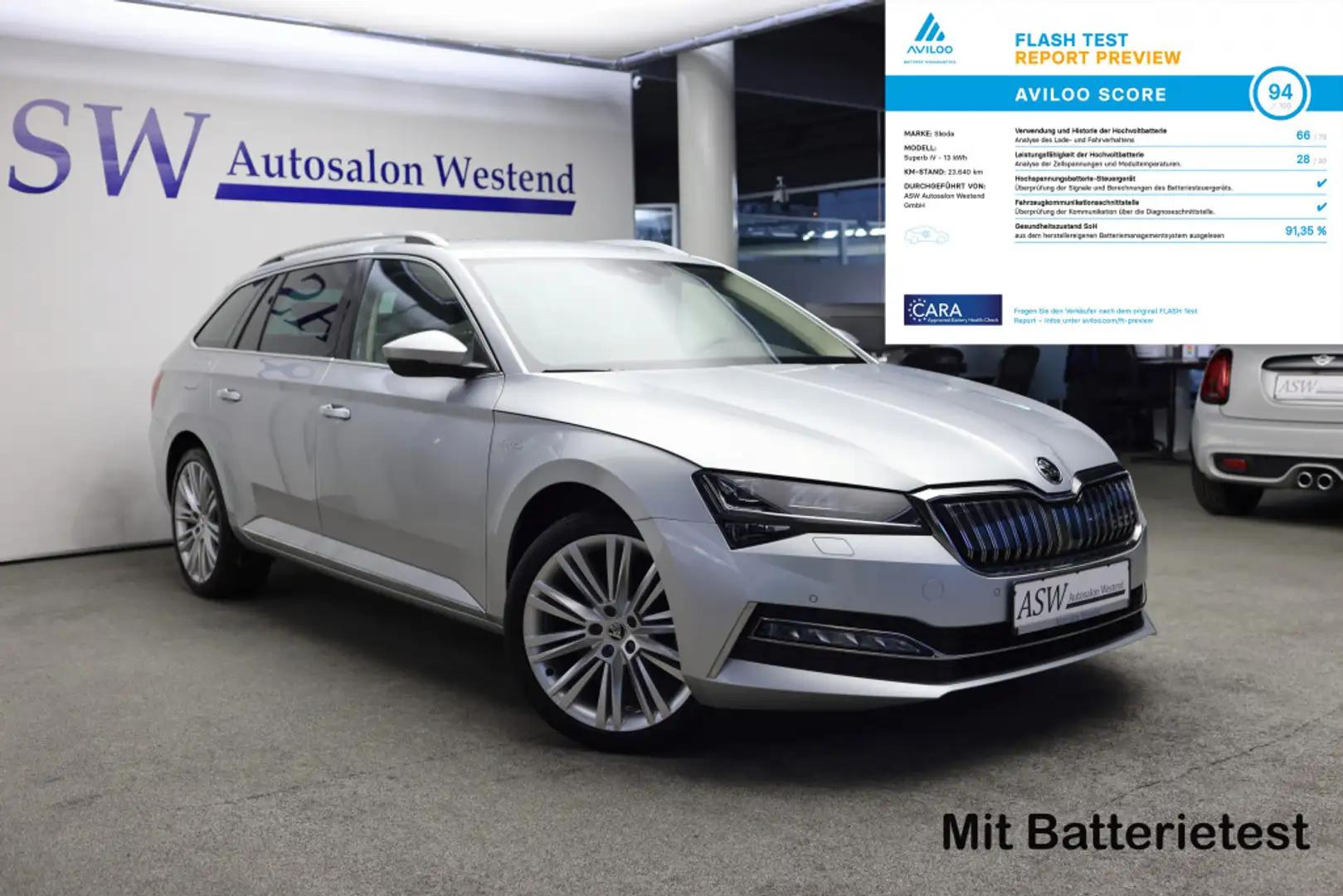 Skoda Superb COMBI 1,4 iV LAURIN&KLEMENT LEDER BEIGE Silber - 1