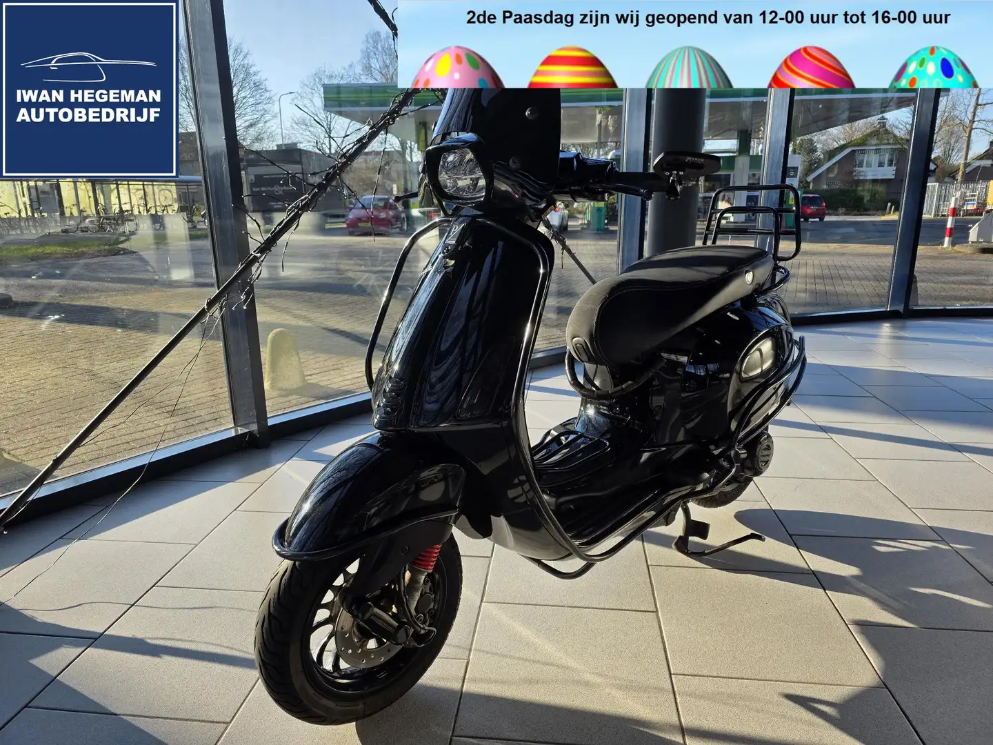 Vespa Sprint 50 | Laag windscherm | Achterdrager | Sierbeugelset | Negro - 1