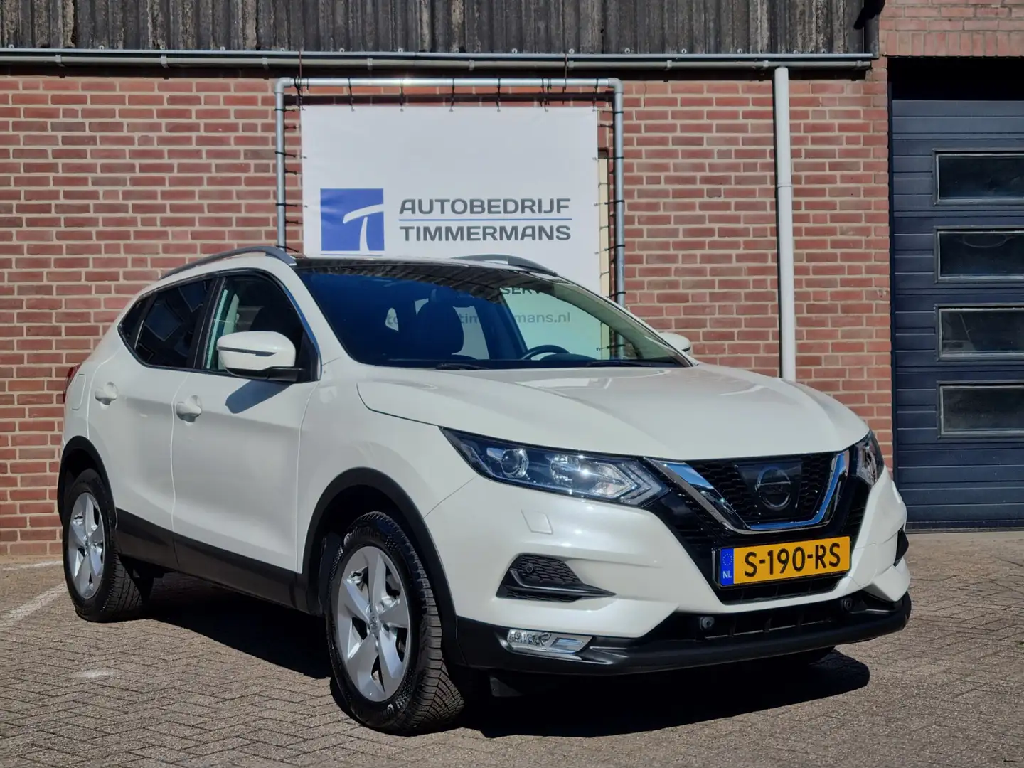 Nissan Qashqai 1.2 N-Vision Panoramadak Blanc - 2