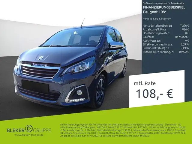 Peugeot 108 TOP FLATRAT 82 5T