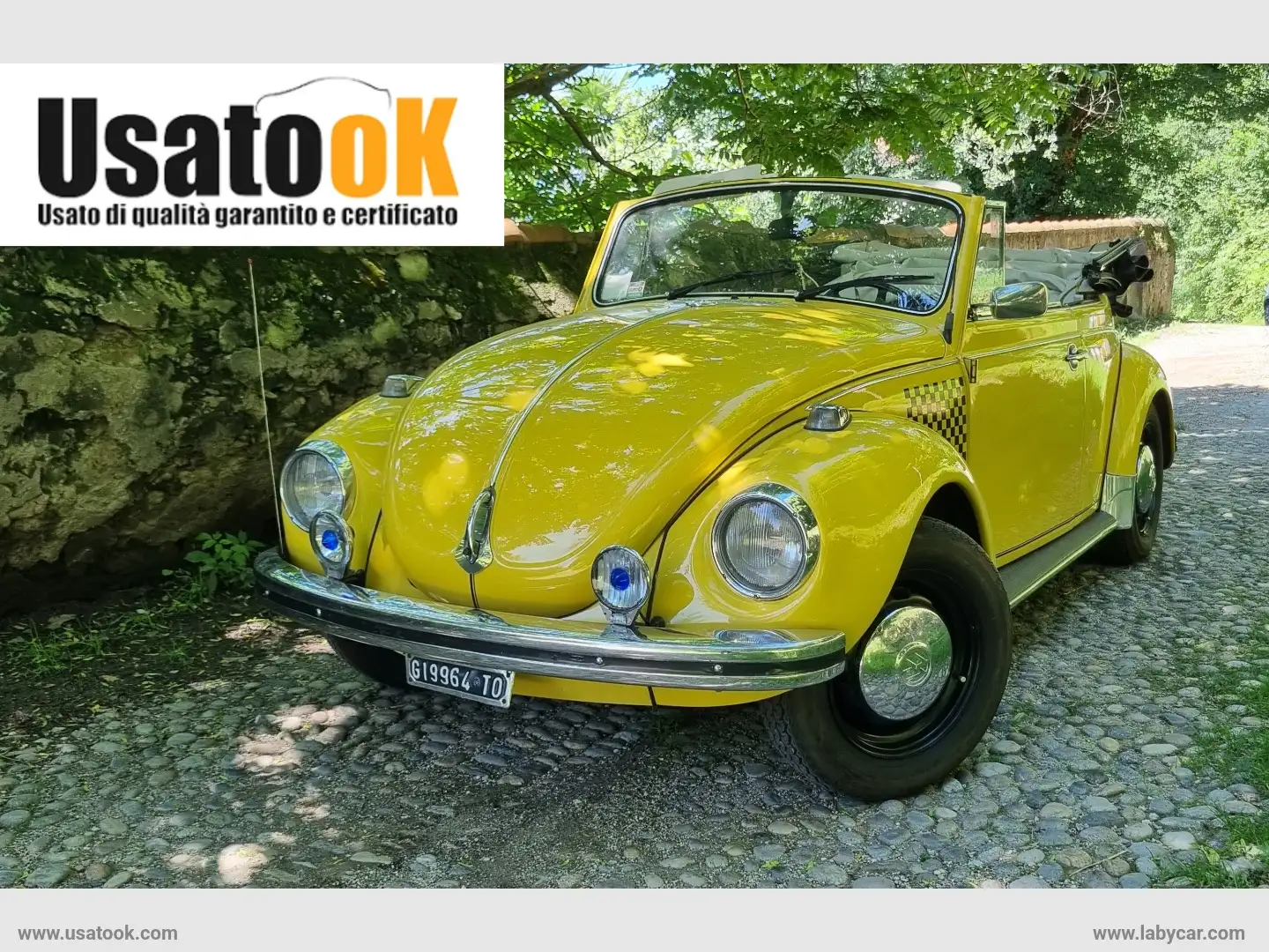Volkswagen Maggiolino CABRIOLET VOLKWAGEN MAGGIOLINO CABRIOLET VETRO PIA Amarillo - 1