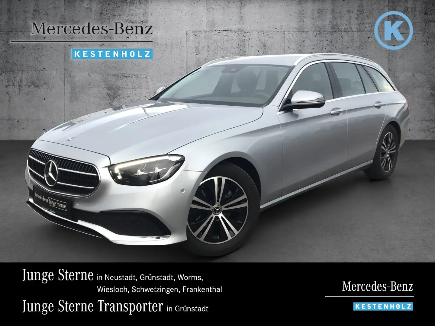 Mercedes-Benz E 200 E 200 d T AVANTGARDE+KAMERA+LED+TOTW+MBUX+SHZ Navi Argent - 1