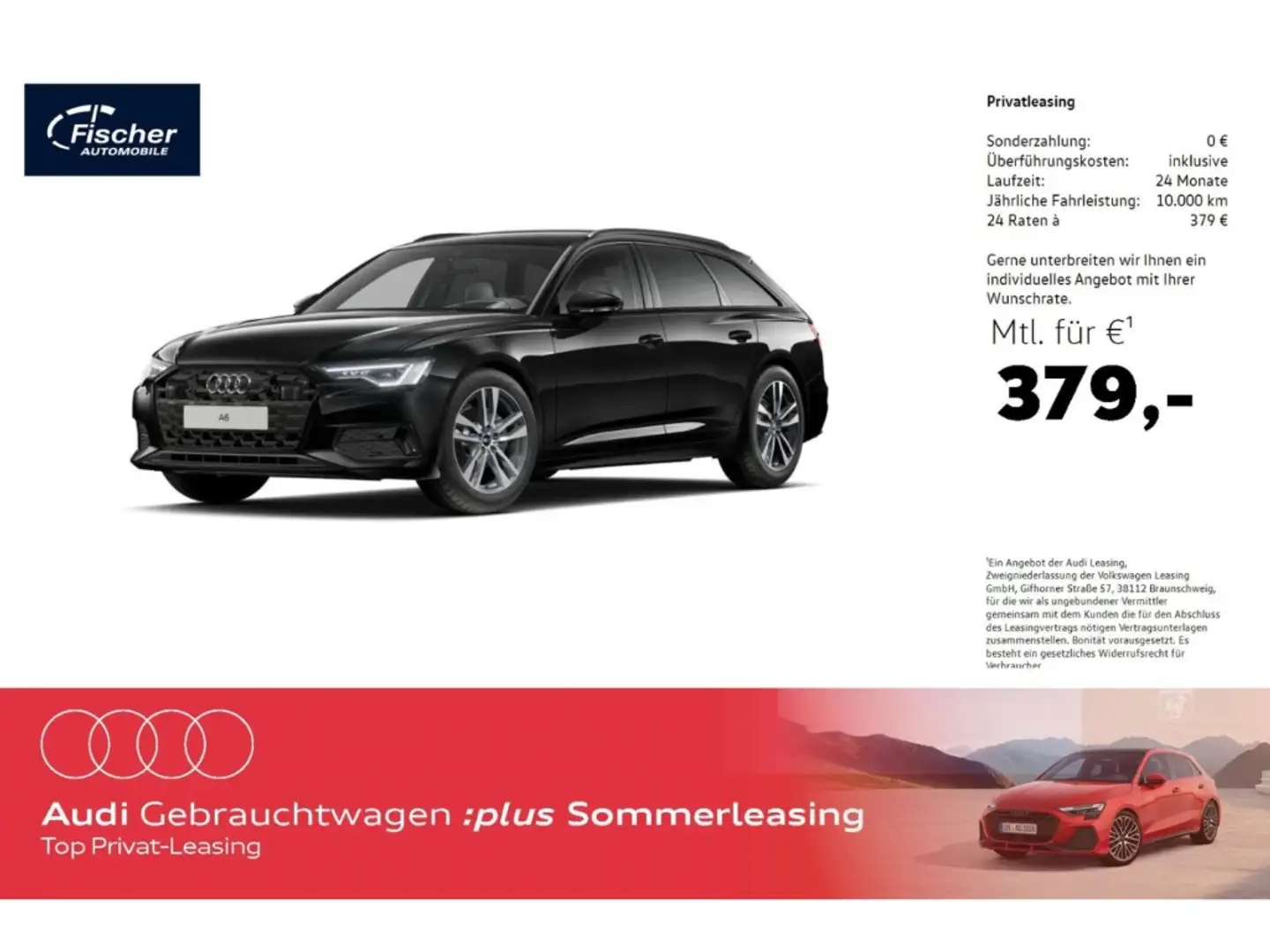 Audi A6 Avant 35 TDI advanced S-Tronic AHK/HUD/P-Dach Schwarz - 1