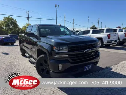 Black 2018 Chevrolet Silverado 1500 Pickup Truck Four-Wheel Drive 8-Speed Automatic