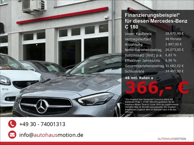 Mercedes-Benz C 180 Avantgarde Navi LED 360 Kamera Apple CarPlay