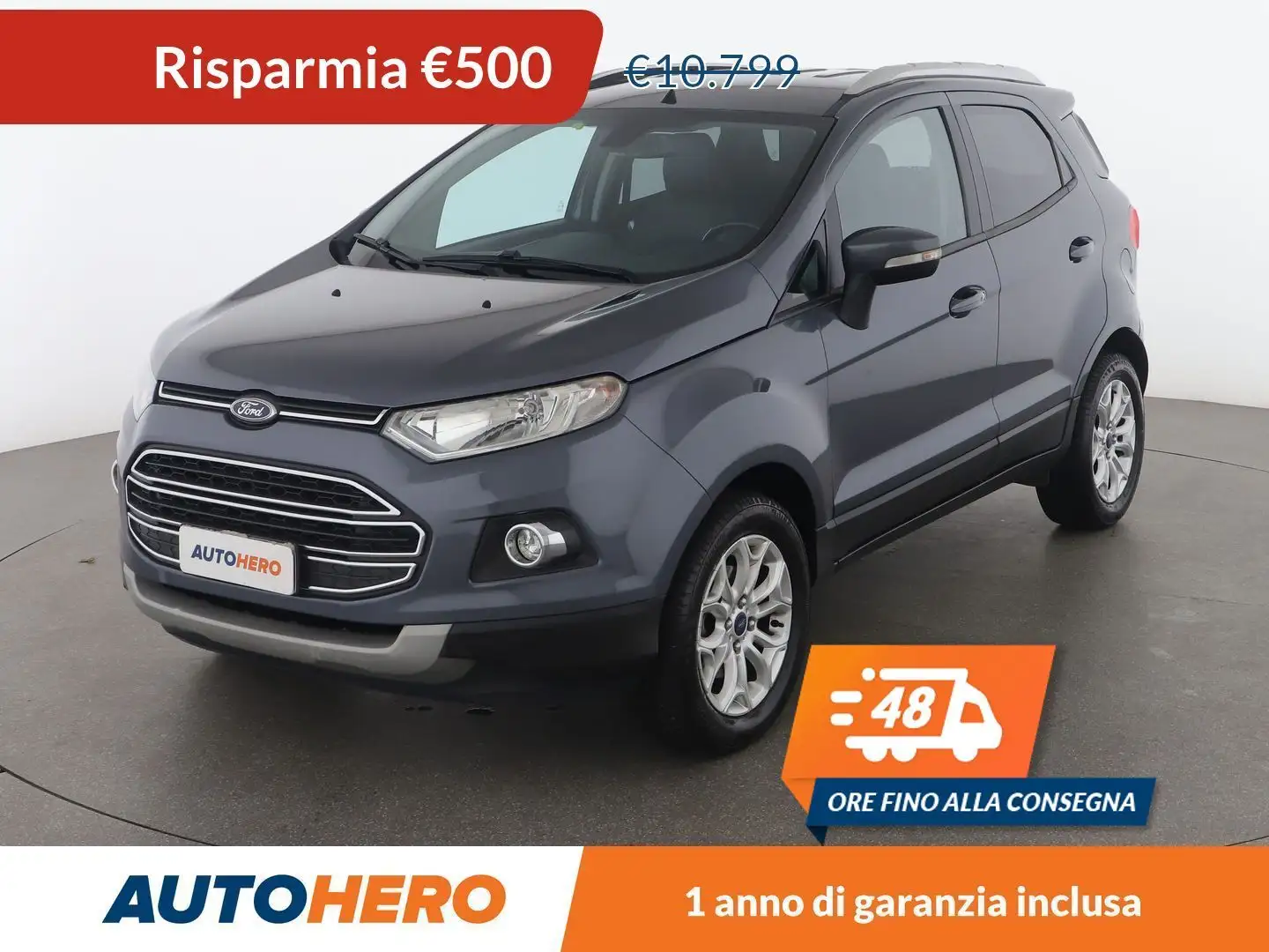 Ford EcoSport 1.5 TDCi Titanium 95 CV Grigio - 1