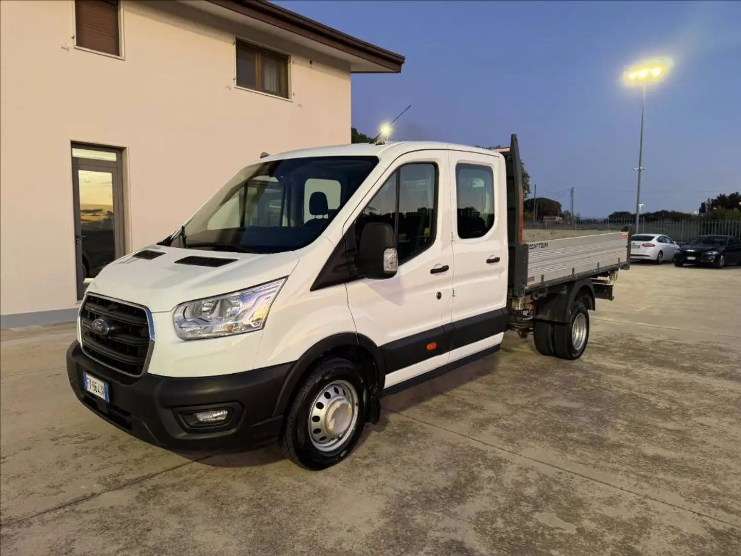 Ford Transit 350 2.0 tdci 130cv trend L2 Scattolini ribaltabile Blanc - 2