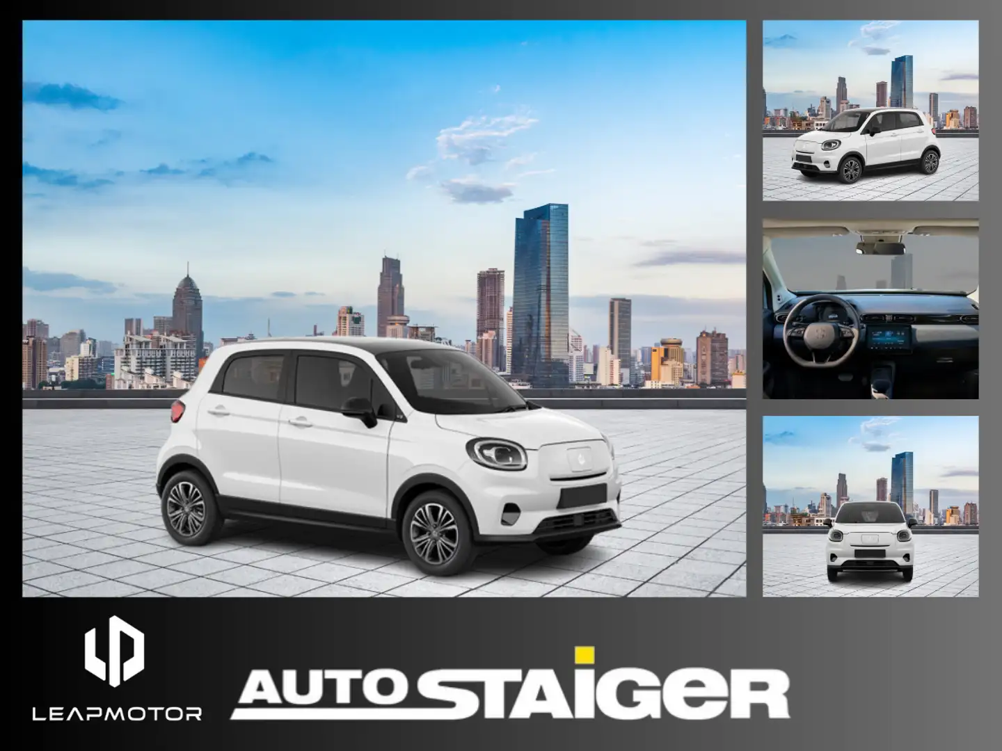 Leapmotor T03 Elektro ⚡Raum Stuttgart ⚡Panoramadach ⚡ Rückfahrka Weiß - 1