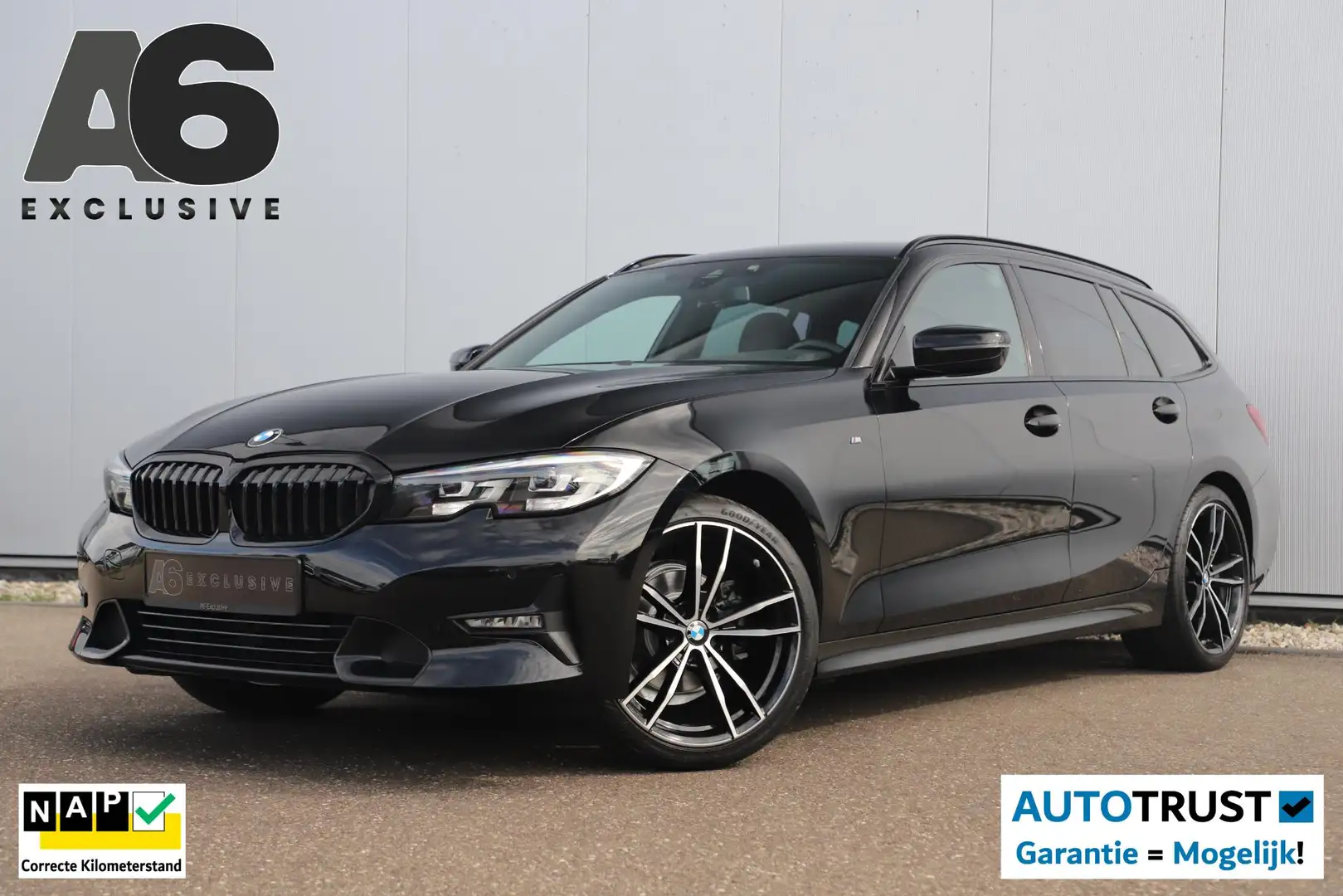 BMW 318 3-serie Touring 318i M Sport Shadowline Automaat 1 Zwart - 1