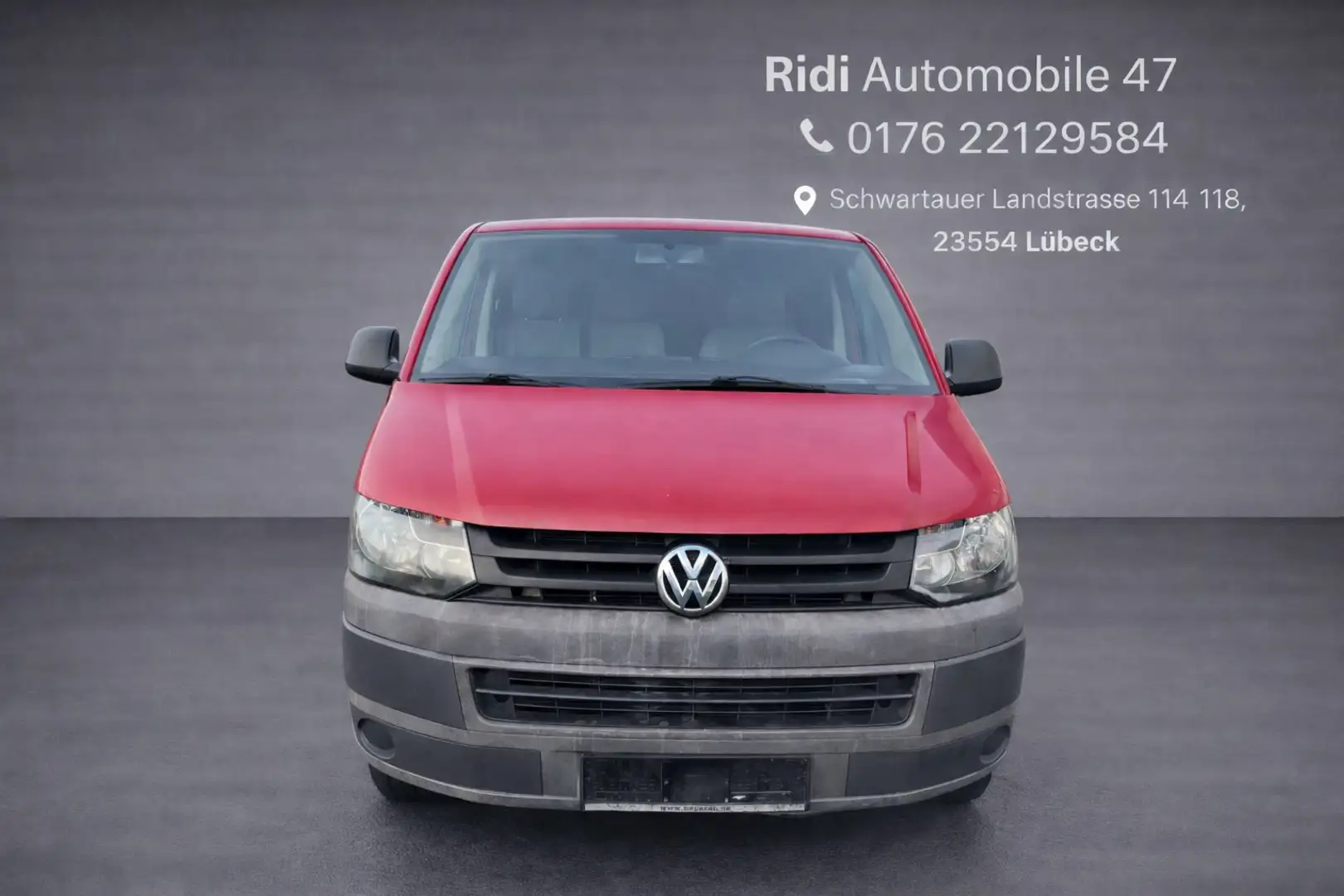 Volkswagen T5 Transporter Kasten Rot - 1