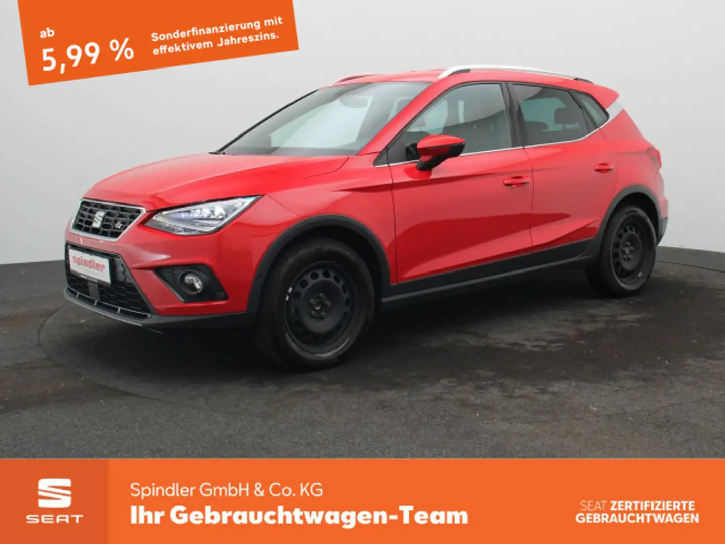 SEAT Arona FR 1.0 TGI / Navi, FullLink, RFK, LED, ACC Rouge - 1