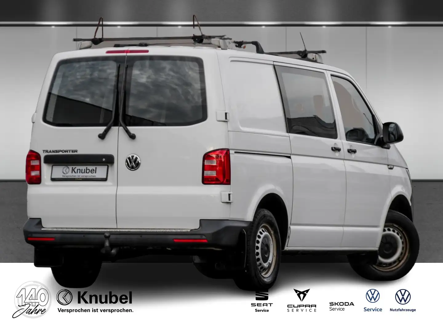 Volkswagen T6 Transporter Kasten 2.0 TDI Standhz. Klima AHK Weiß - 2