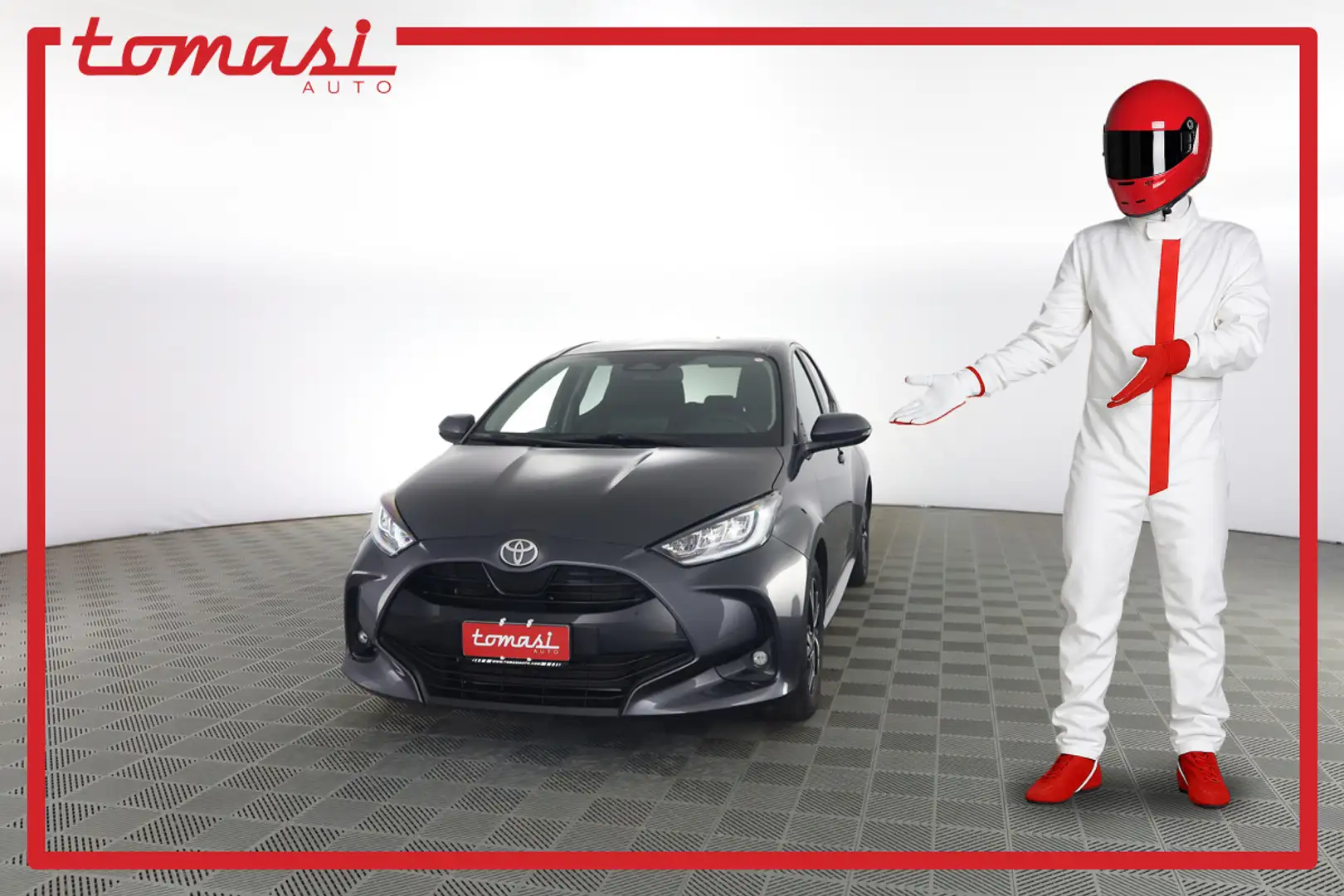 Toyota Yaris 1.5 Hybrid 5 porte Trend Gris - 1