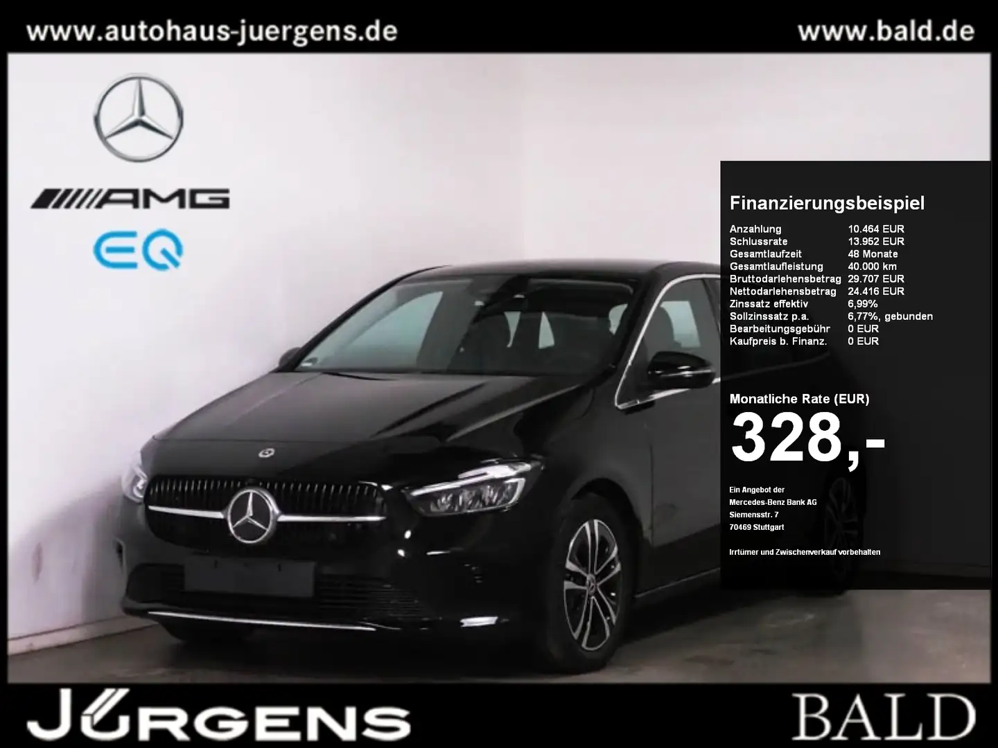 Mercedes-Benz B 250 e Progressive/LED/Cam/Distr/Totw/Winter/17 Schwarz - 1