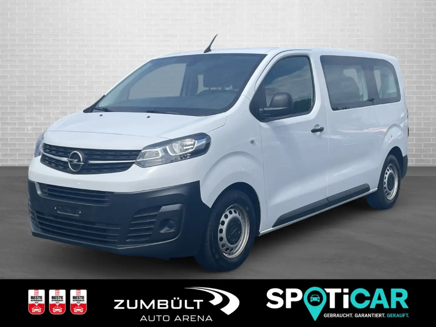 Opel Vivaro +9-Sitze Klima vo+hi CarPlay Navi AllSeason PDC DA Weiß - 1