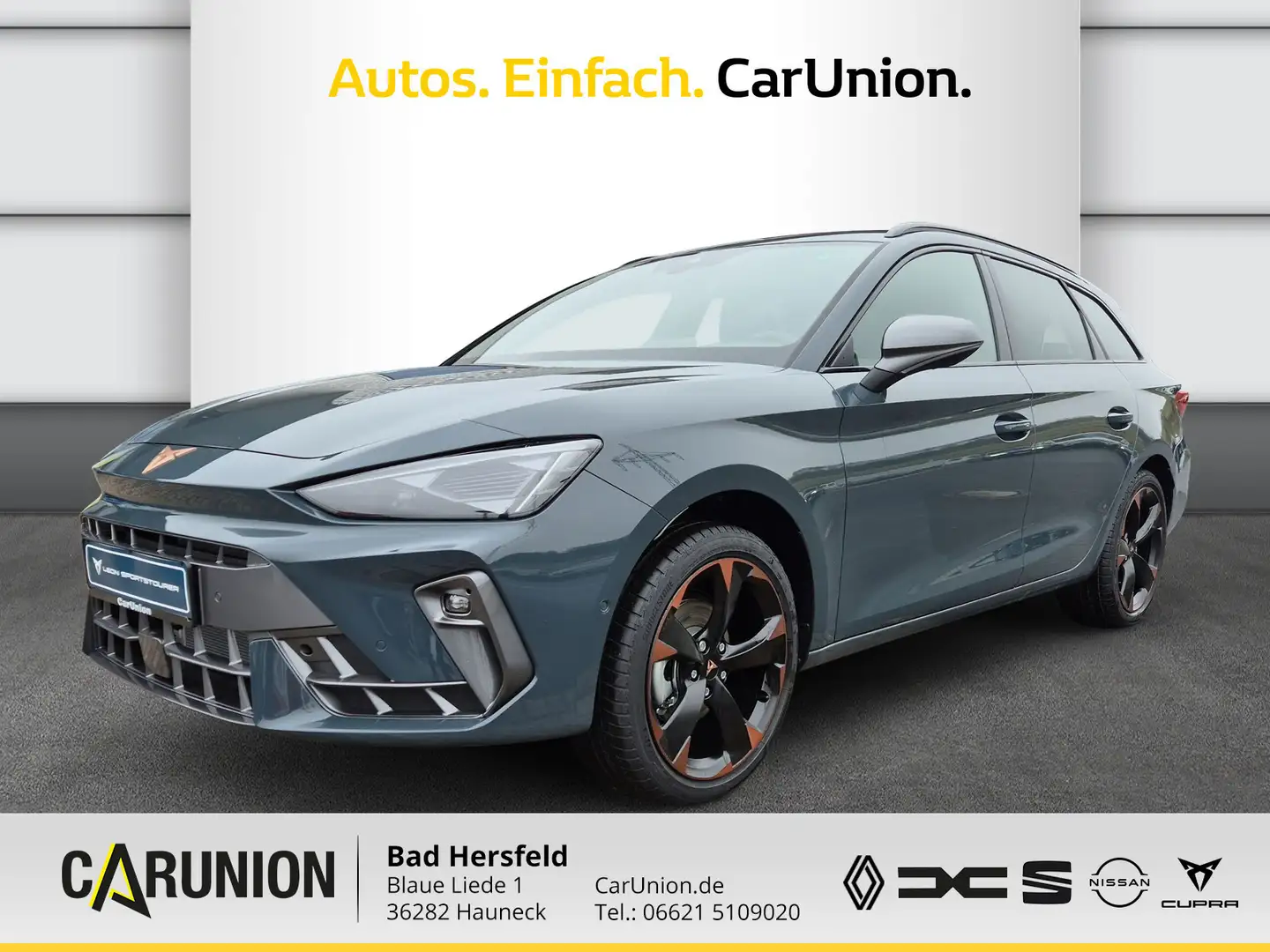 CUPRA Leon Sportstourer 1.5 eTSI 7-Gang DSG AHK/RFK Bleu - 1