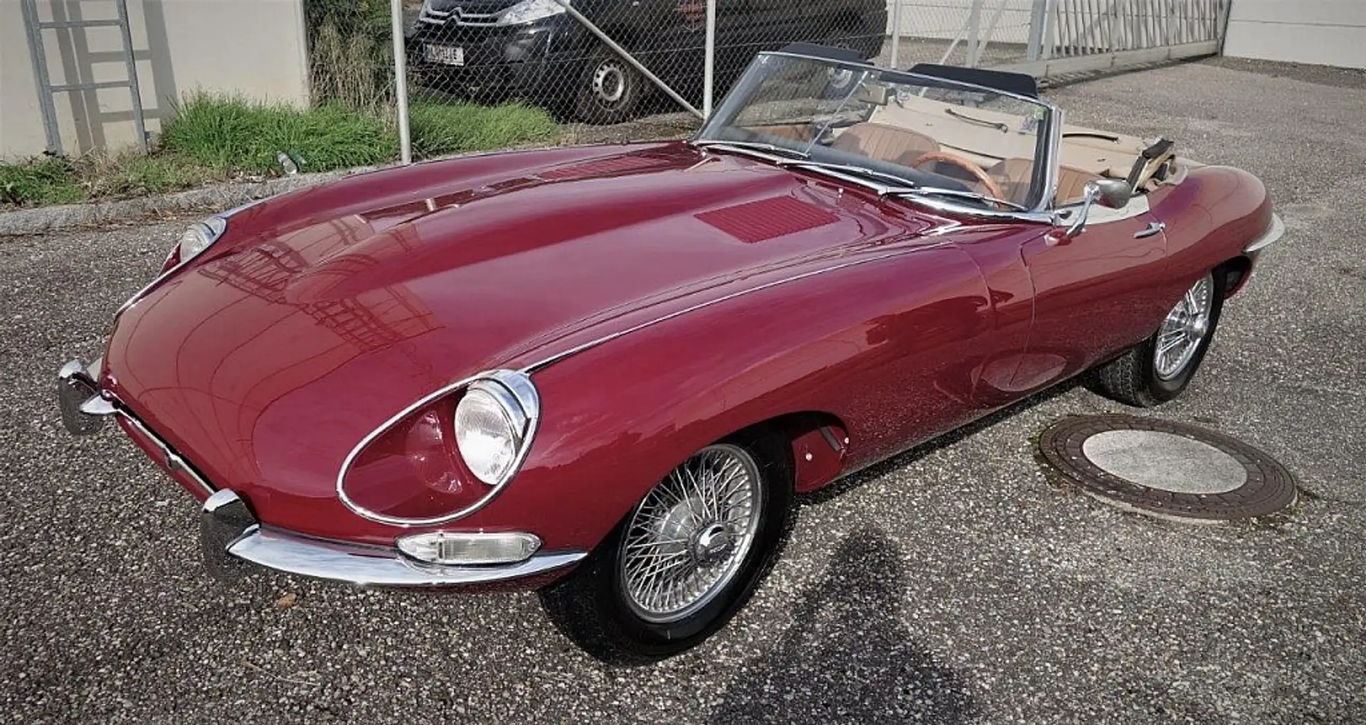 Jaguar E-Type 4.2 1 Serie 1.5 Roadster OTS "Matching Numbers" Piros - 1