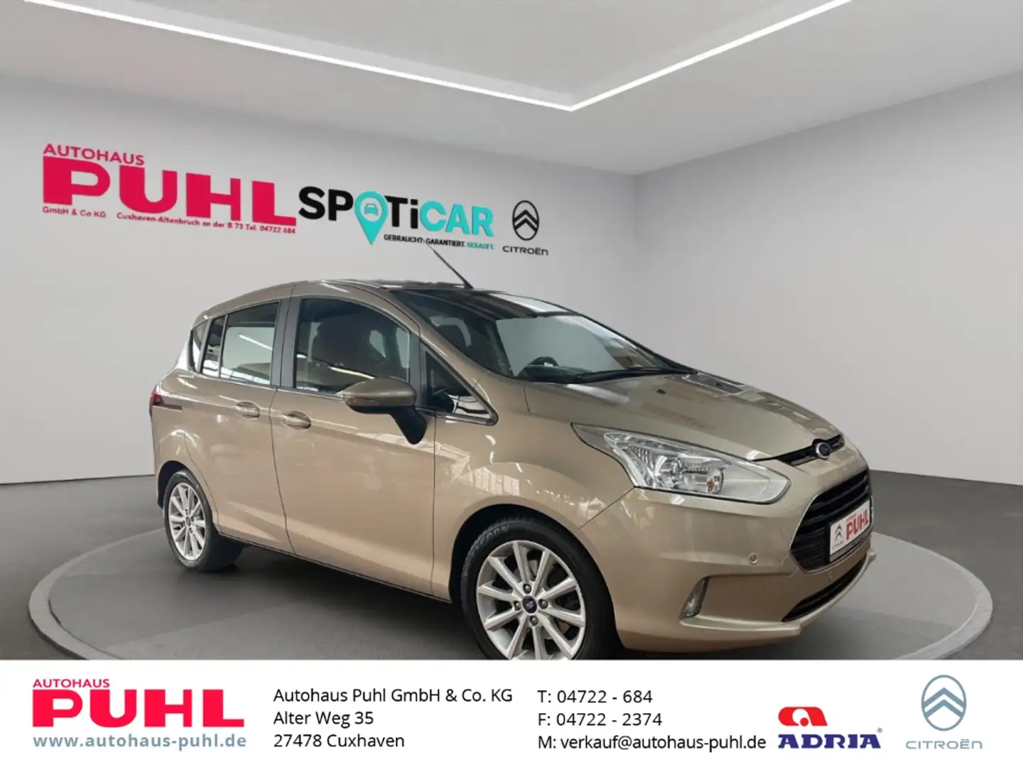 Ford B-Max Allw.Reifen,AHK annehmbar,Klimaanlage Beige - 1