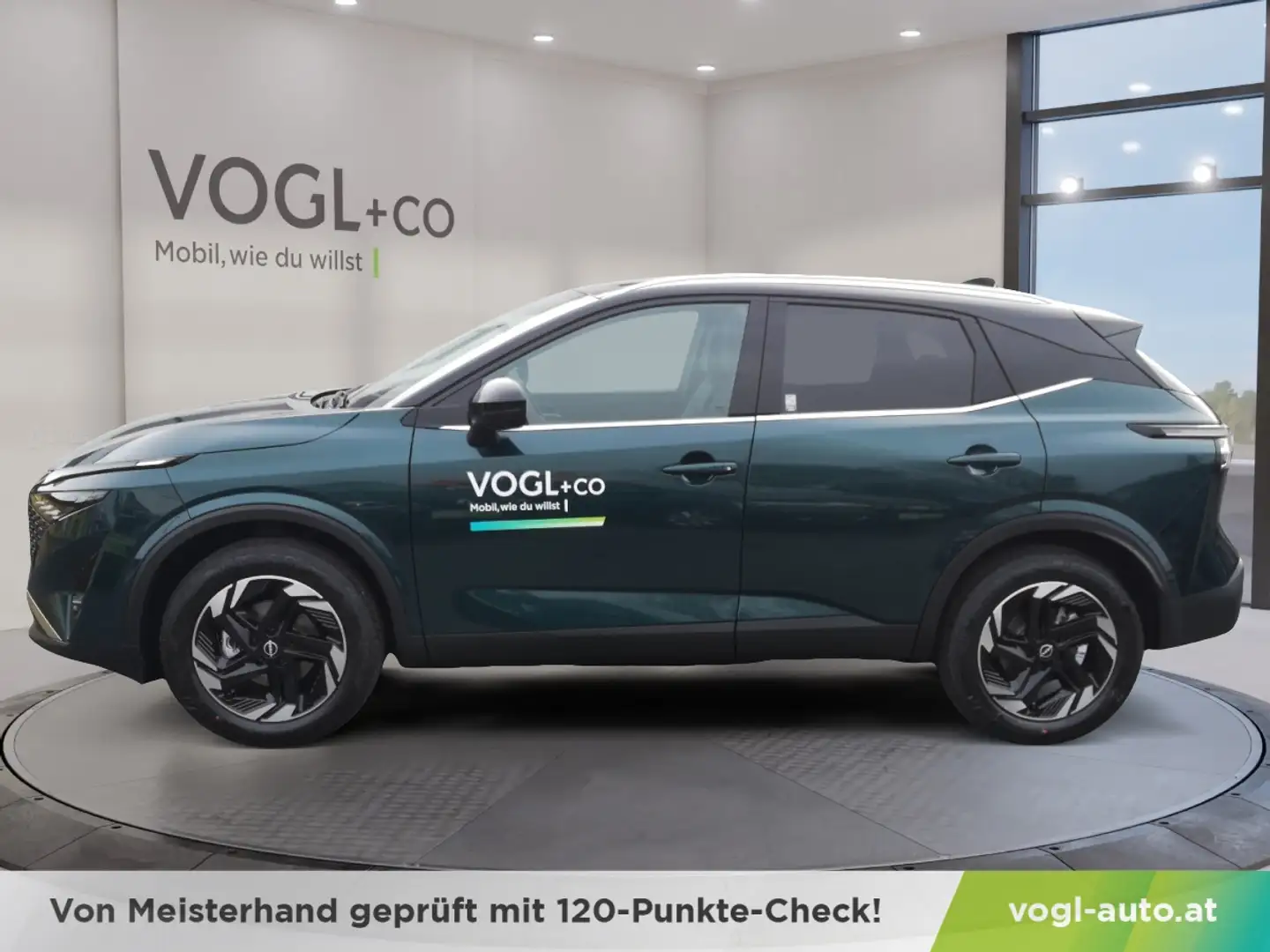 Nissan Qashqai N-Connecta+ 1,3T 158PS Xtronic 4WD Grün - 2