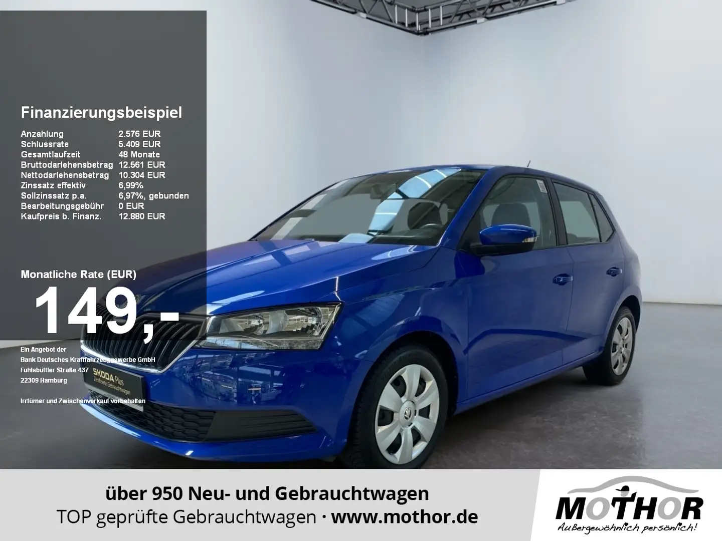 Skoda Fabia Cool Plus 1.0 MPI Tagfahrlicht LED Bleu - 1
