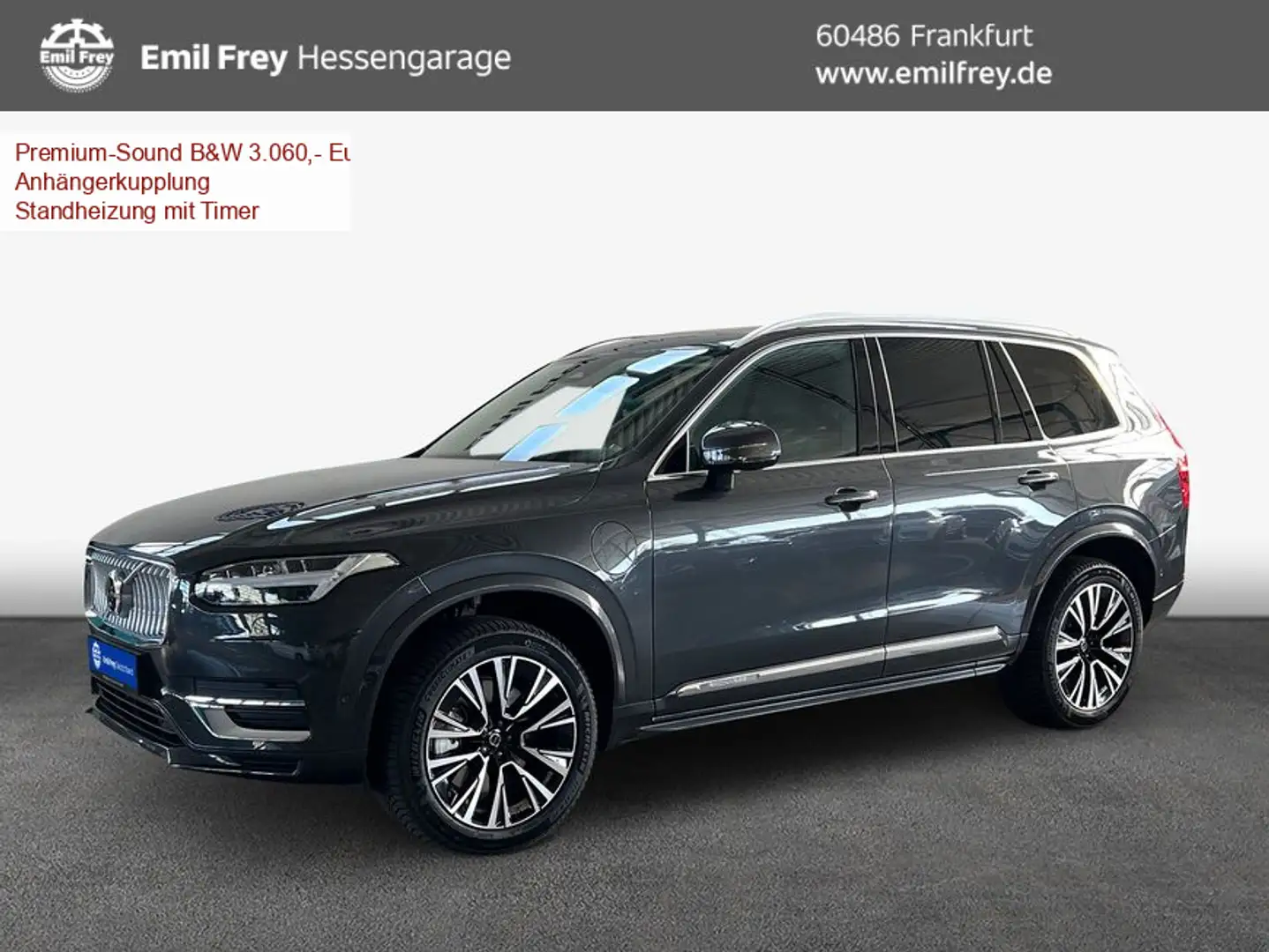 Volvo XC90 T8 AWD Recharge Ultimate-Bright 7S B&W 360° Grau - 1