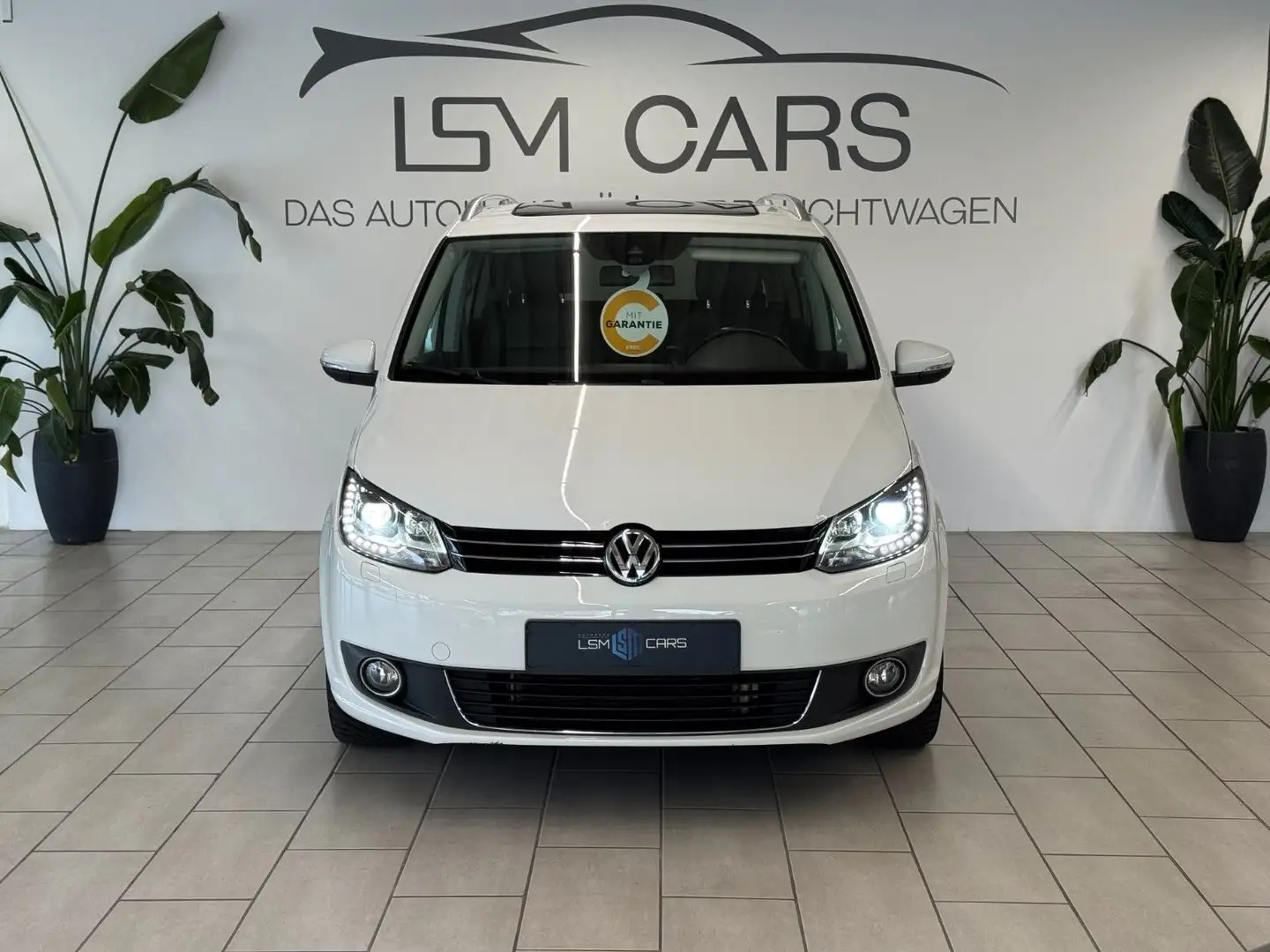 Volkswagen Touran Highline 7 Sitzer Top Ausgestattet Weiß - 2