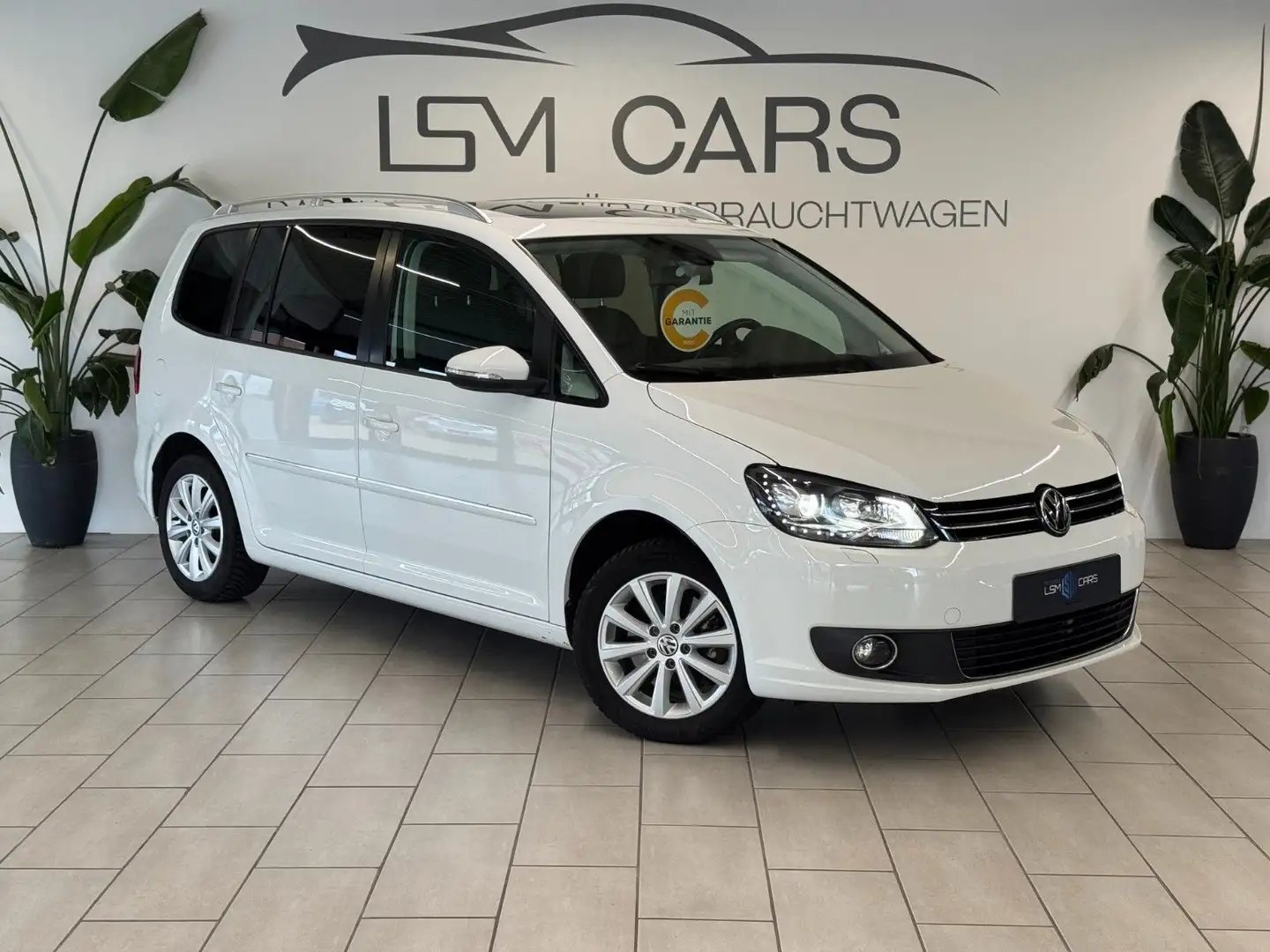 Volkswagen Touran Highline 7 Sitzer Top Ausgestattet Weiß - 1