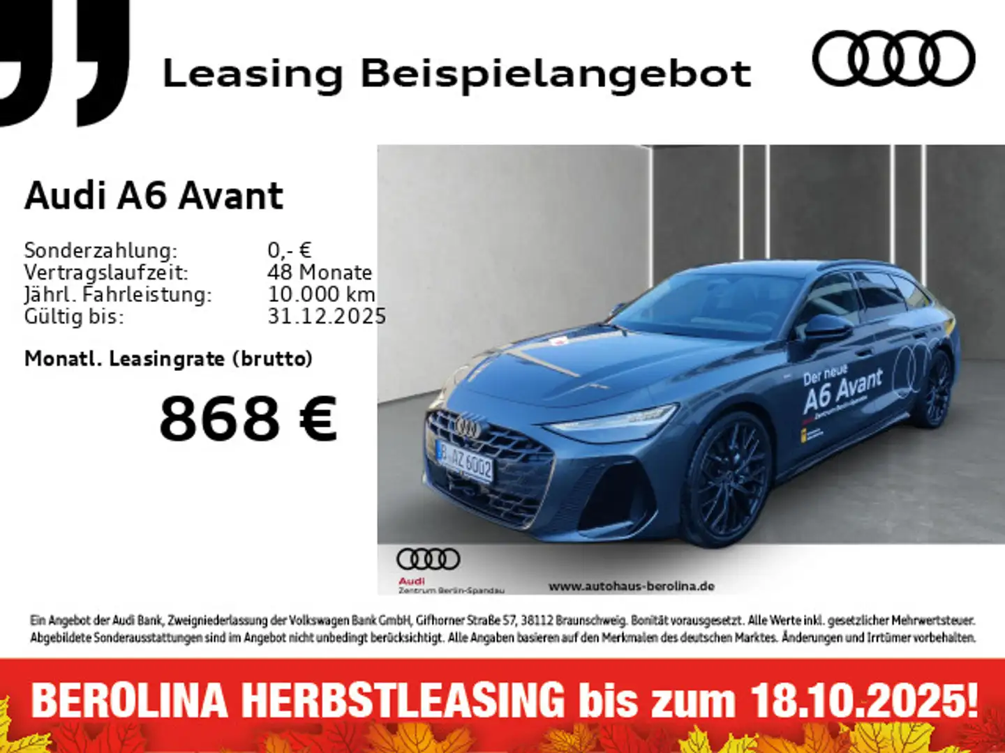 Audi A6 TDI qu. S line S tronic *PANO*B&O*HuD* Grau - 1