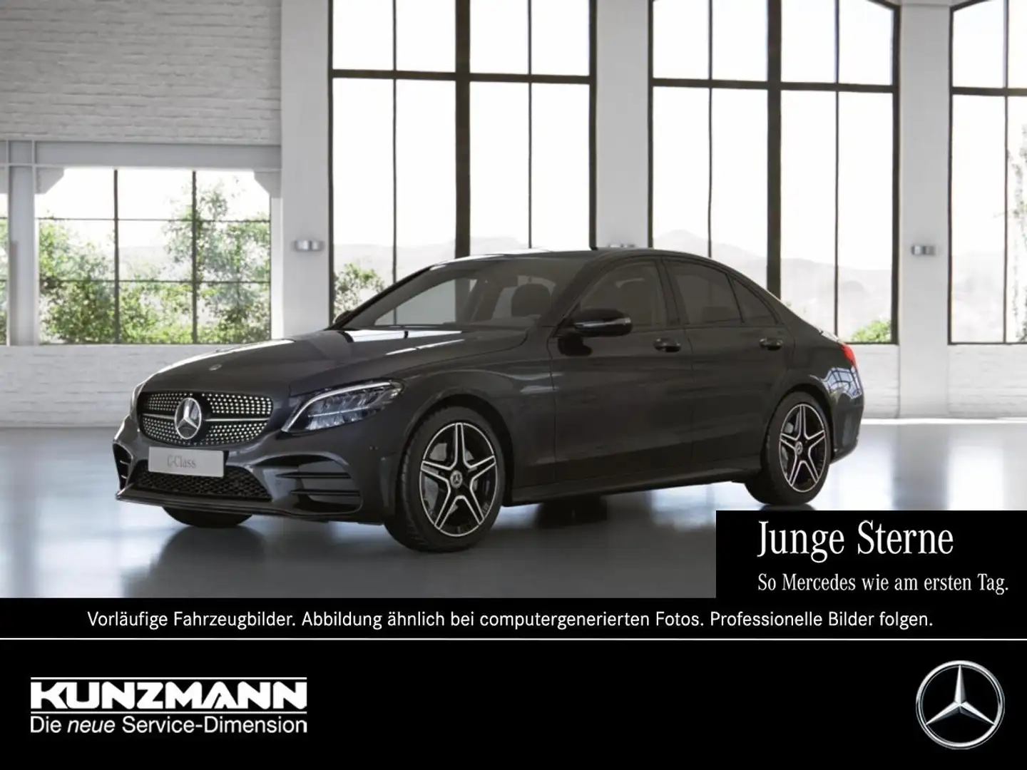 Mercedes-Benz C 180 AMG Exclusive Night MBUX Navi Standhzg Grigio - 1
