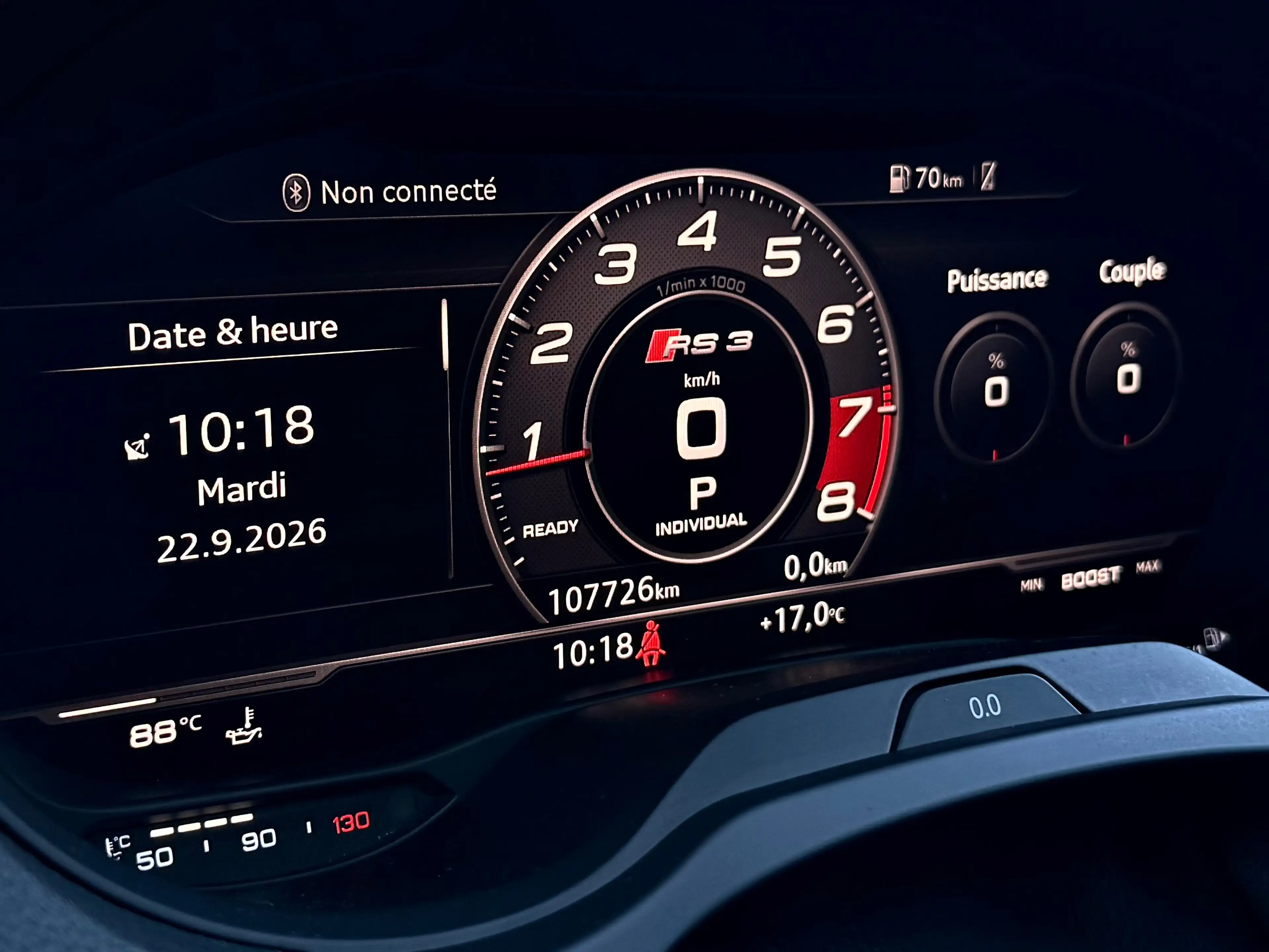 Audi RS3 2.5 TFSi 400CV SHADOW LiNE QUATTRO ViRTUAL COCKPiT CUiR NAVi JA19"+ — photo 12