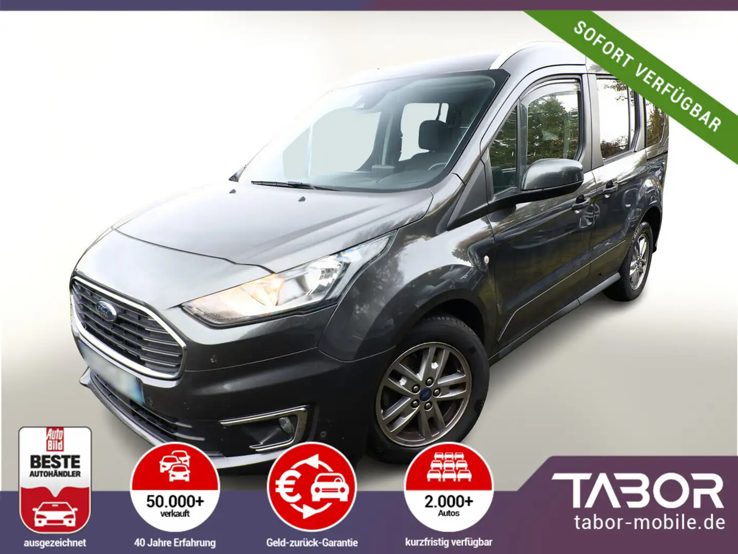 Ford Tourneo Connect Connect 1.5 TDCi 120 Titanium StandH Nav Grau - 1