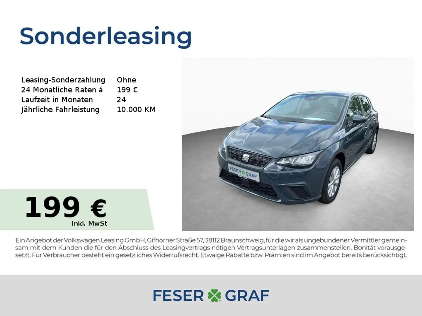 SEAT Ibiza 1.0 TSI Road Edition DSG SHZ|FaPaM|PDC+RFK Blau - 1