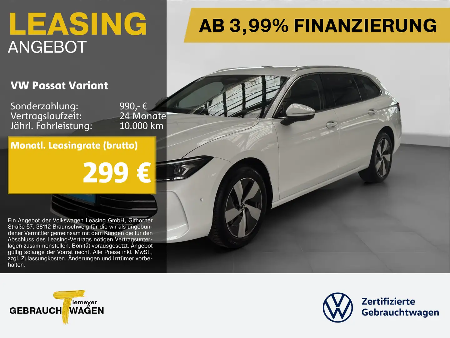 Volkswagen Passat Variant 2.0 TDI DSG BUSINESS LM17 ASSIST Weiß - 1