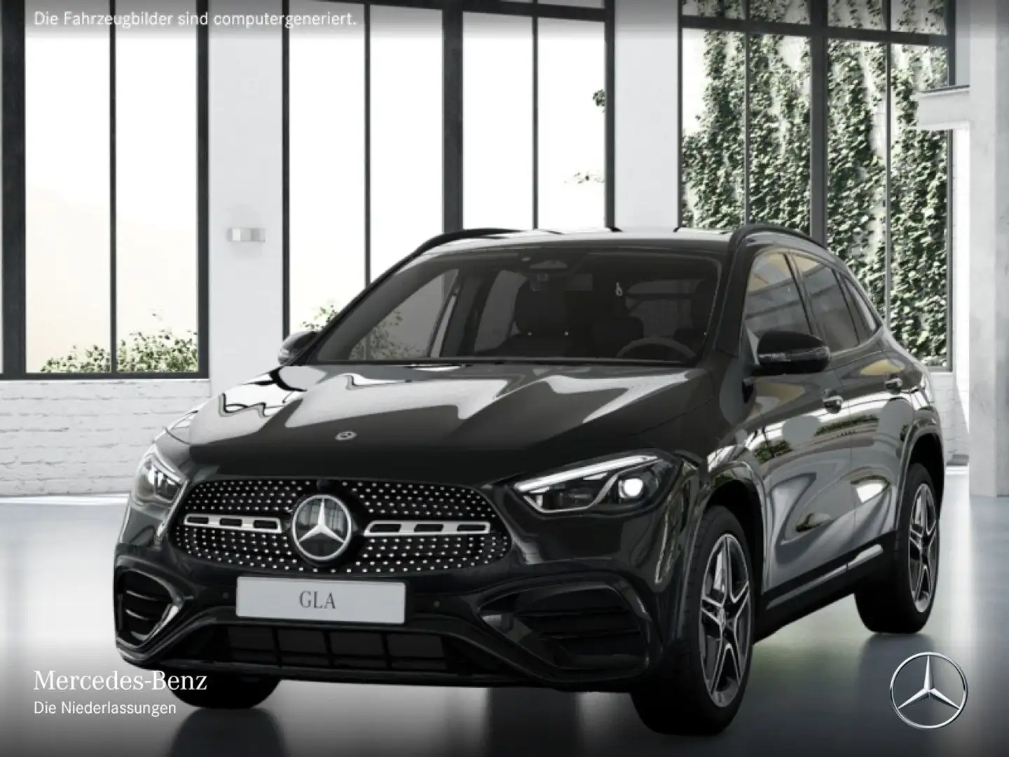 Mercedes-Benz GLA 180 AMG+NIGHT+360°+AHK+MULTIBEAM+19"+TOTW+7G Zwart - 2