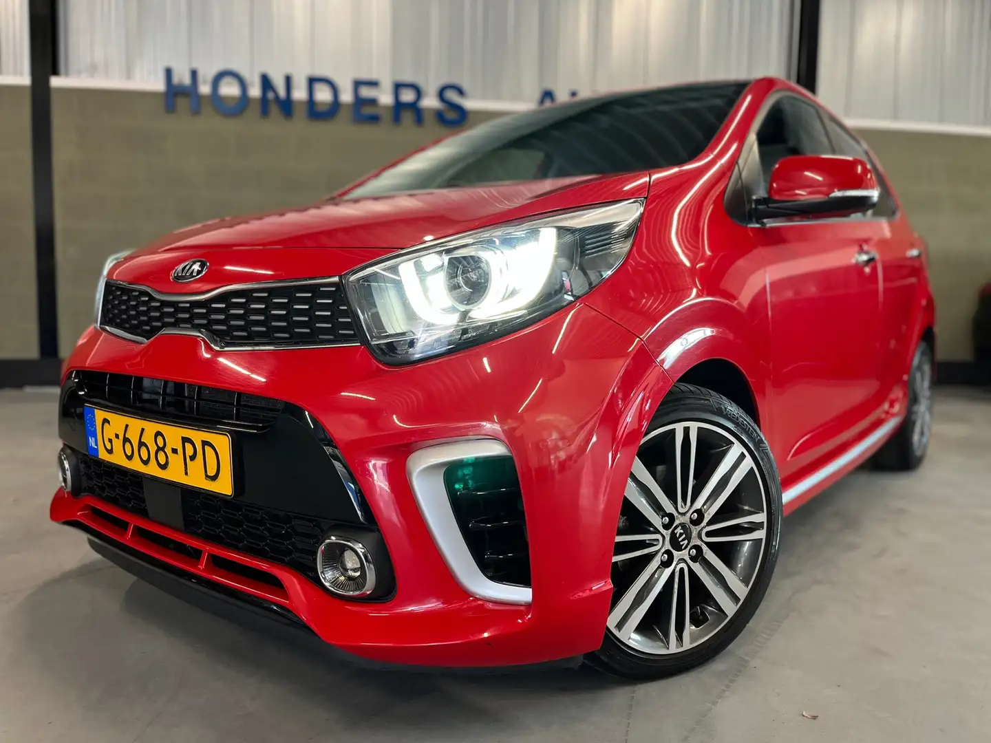 Kia Picanto 1.0 T-GDI GT-LINE 100 PK I STOEL+STUUR VERWARM I N Rood - 2